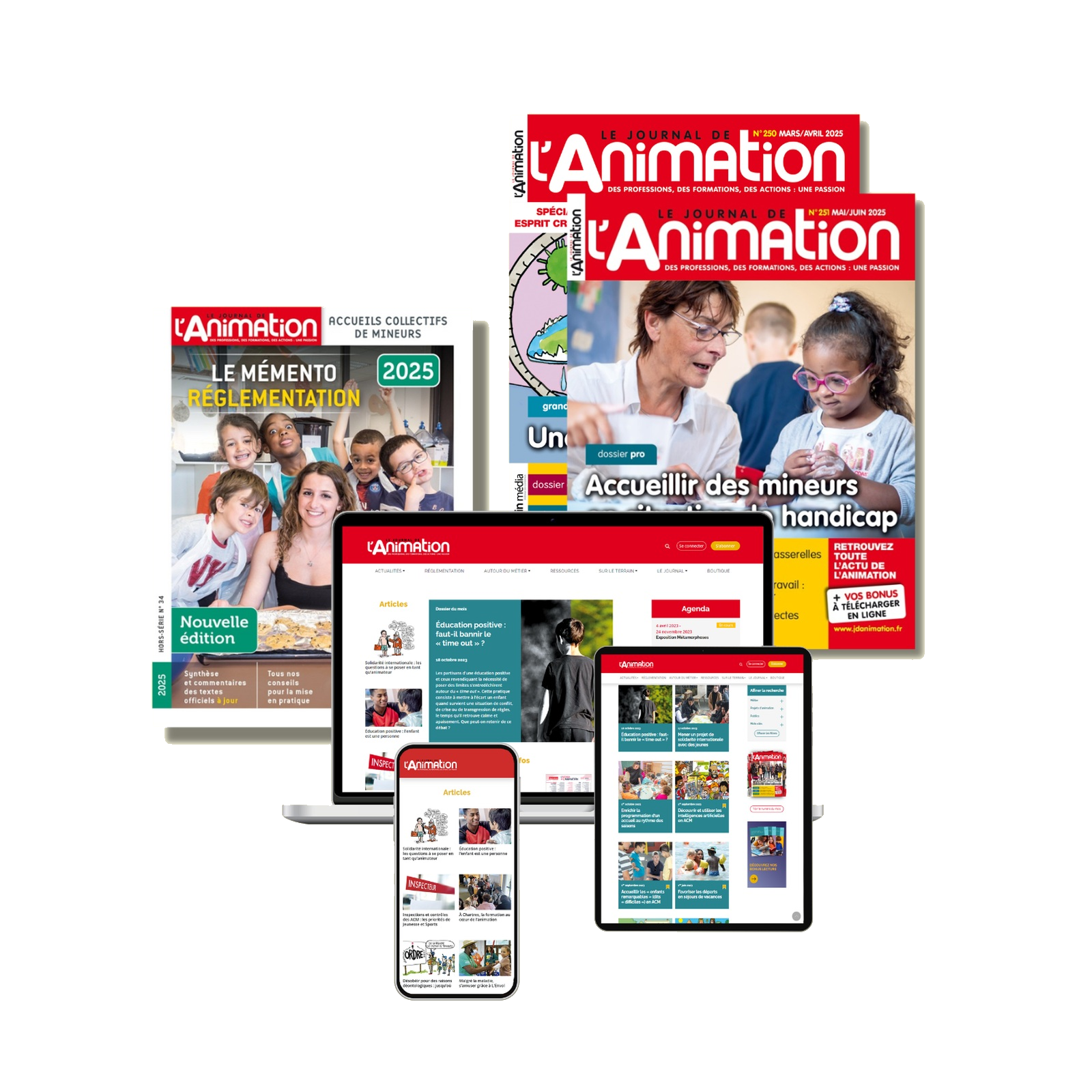 Le Journal de l’Animation : magazines, mémento et accès numérique
