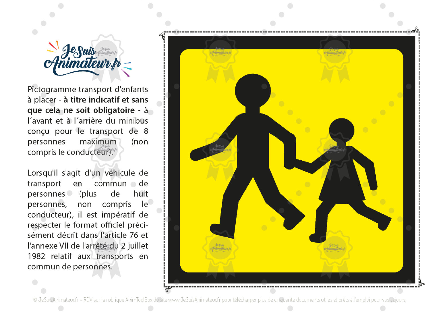 Carnet de bord du minibus + Panneau « transport d'enfants » - La ...