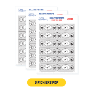 Billets fictifs prêts-à-découper : aperçu des documents PDF