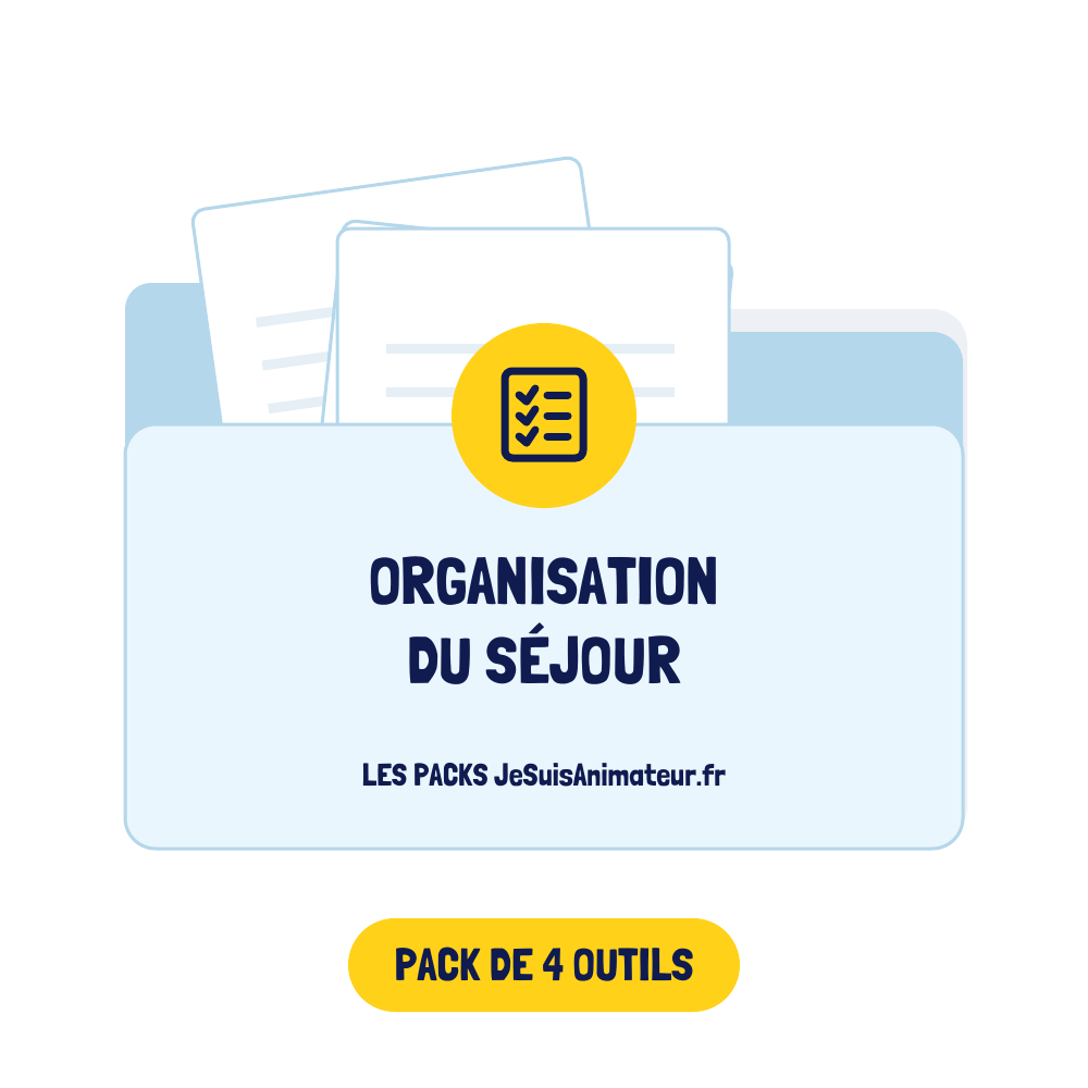Pack organisation du séjour : aperçu des documents inclus